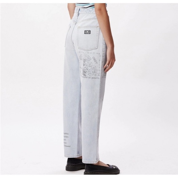 Y2K Obey High Rise Taylor boyfriend style jeans - Picture 4 of 15